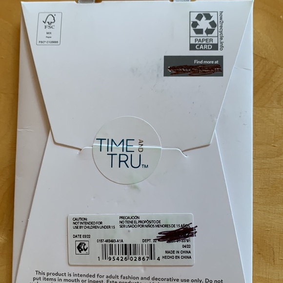 Time and Tru Plated Gold “A” Necklace - Picture 2 of 2